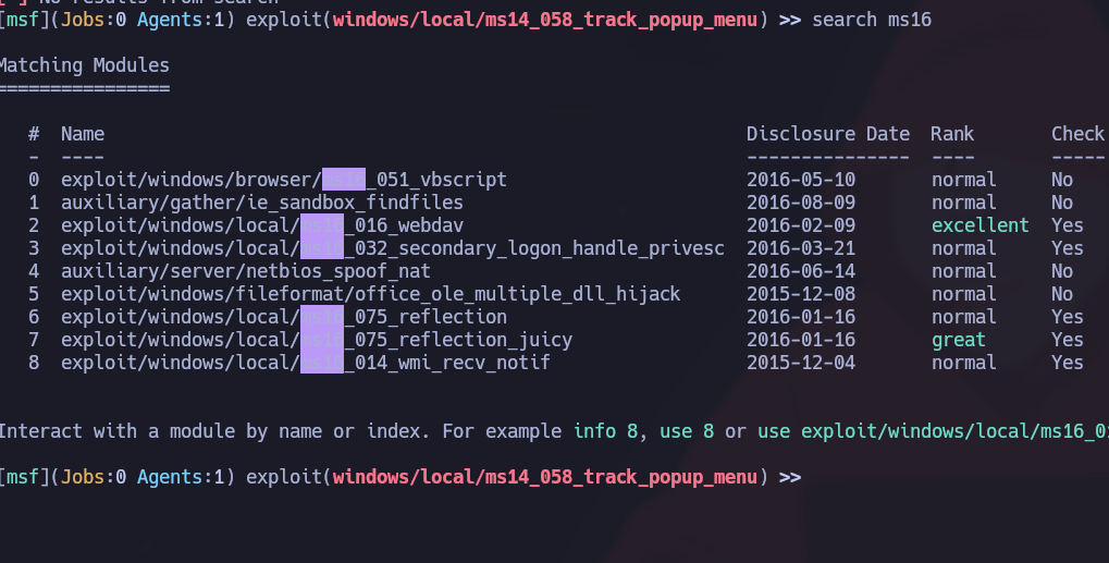 MS16-032 Metasploit module