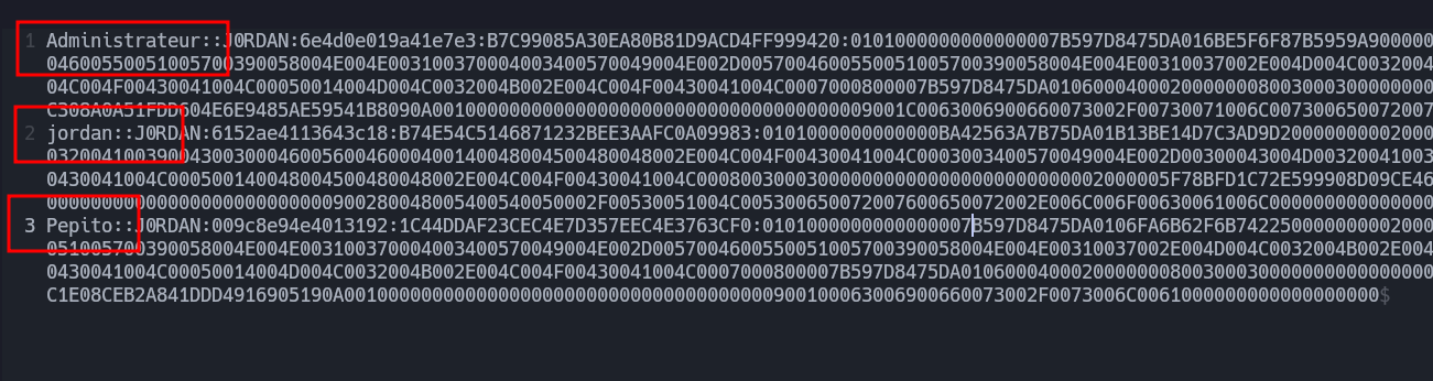 John cracking captured NTLMv2 hash