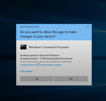 UAC registry policy query